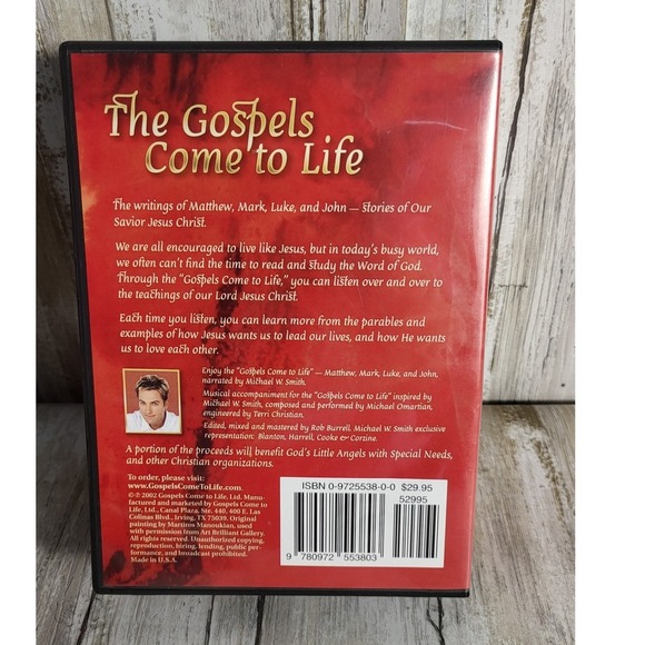 The Gospels Come to Life Matthew Mark Luke John Michael W Smith CD Set - Picture 4 of 5
